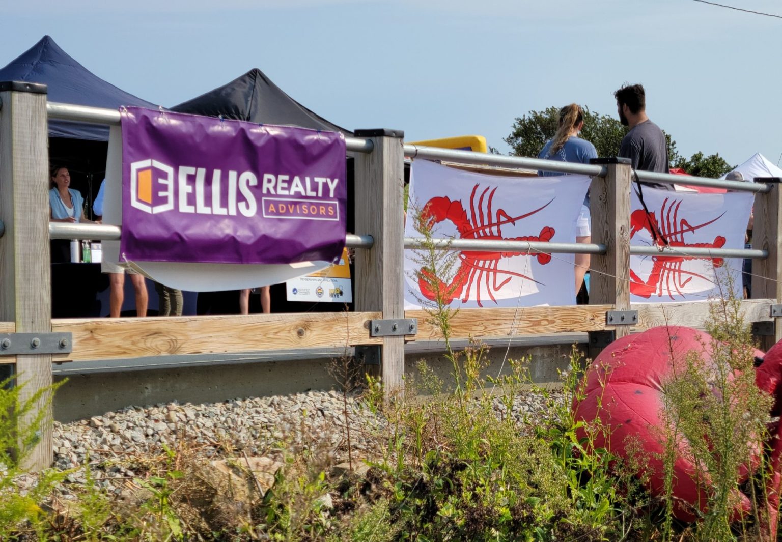 Ellis Realty Advisors Banner at Marshfield Lobsterfest